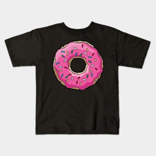Pink Donut - Digital Drawing - Color Drawing Kids T-Shirt